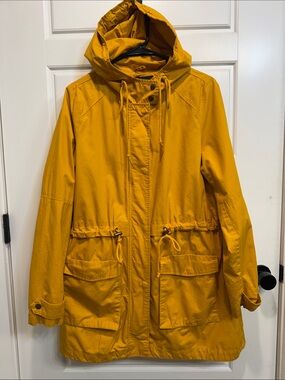 Forever 21 Mustard Yellow Hooded Jacket